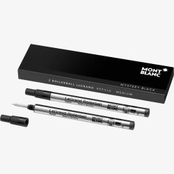 Montblanc 2x Rollerball LeGrand Refills- Mystery Black (Medium) 105164