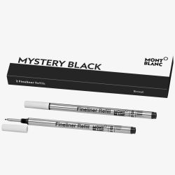 Montblanc Fineliner Broad Pen Refills - Mystery Black - 2 Pack - 128247