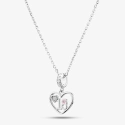 Rosa Lea 18 Heart Dangle Charm Necklace
