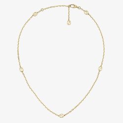 Gucci Interlocking 18ct Yellow Gold Necklace YBB62990100100U