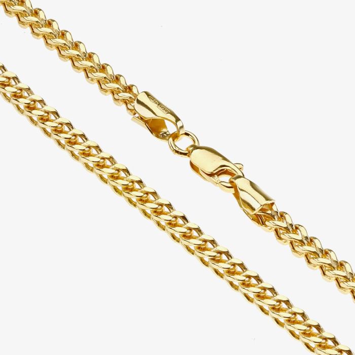 9ct Yellow Gold 18 Inch Foxtail Chain - thbaker.co.uk