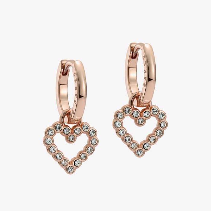 Ted Baker Sidneyy nano star stud earrings in rose gold with crystal