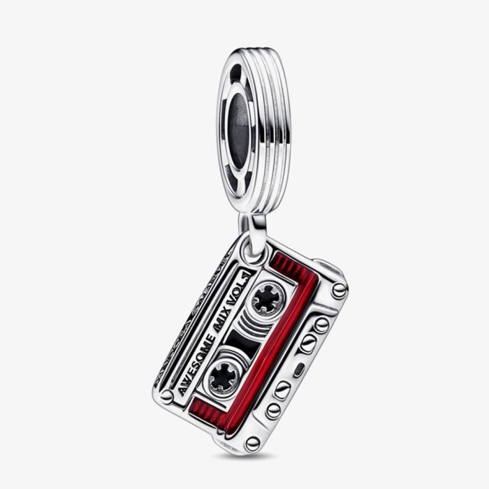 Mc Cassette Tape Music Charm Pendant - Silver Plated Zipper Pull Or Bracelet Charm - View #10