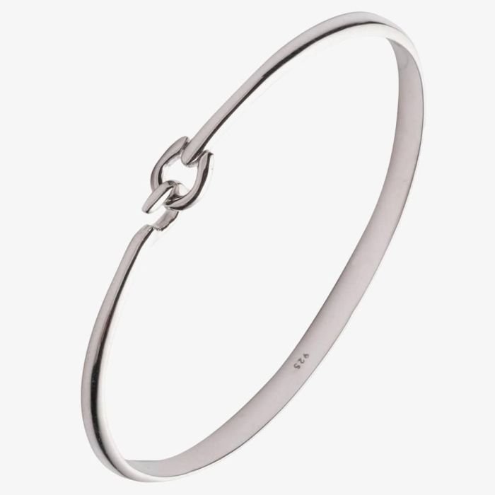 Lauren Ralph Lauren 60542804-G03 Silver Plain Bangle - thbaker.co.uk