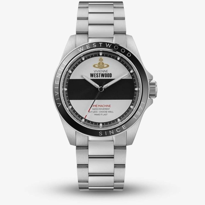 Vivienne Westwood VV293BKSL Mens Blackwall Silver Watch - thbaker