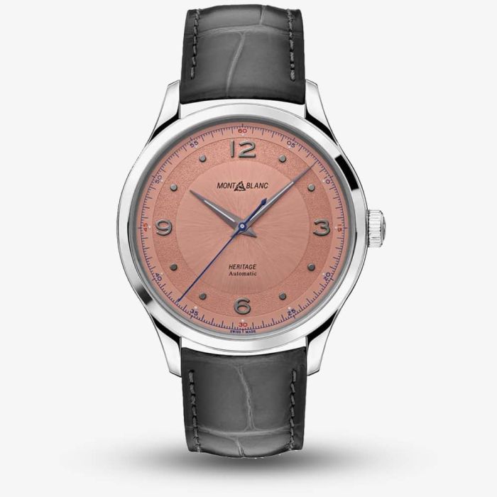 Montblanc 119944 Heritage Pink Dial Mens Watch - thbaker.co.uk