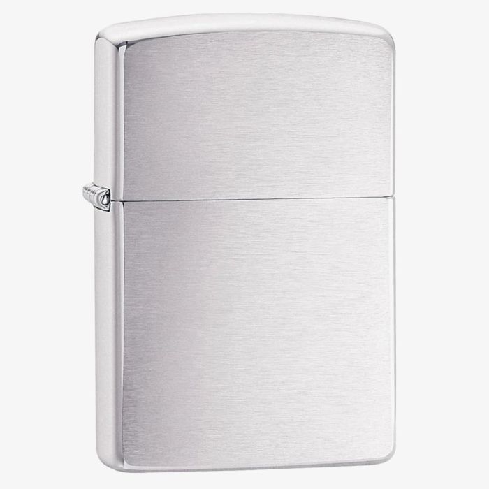 Zippo 200-020274 Brush Finish Chrome Lighter - thbaker.co.uk