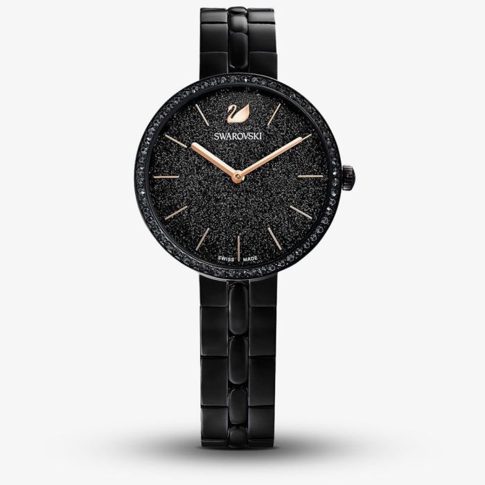 Swarovski 5547646 Swarovski Crystal Black Ladies Watch - thbaker.co.uk