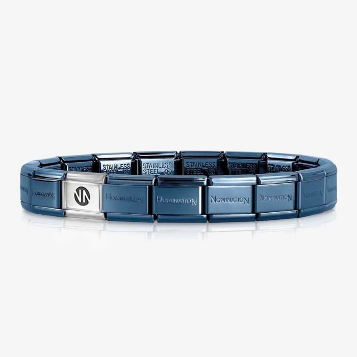 Nomination CLASSIC Stainless Steel Blue Base Bracelet 530301 SI