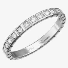 Chopard Ice Cube 18ct White Gold Diamond Half Eternity Ring 827702-12