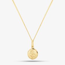 9ct Gold St Christopher and Chain SC001 CN025-16 