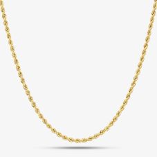 9ct Yellow Gold Rope Necklace HLRP-220-9Y
