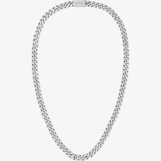 BOSS Mens 55cm Stainless Steel Curb Chain 1580142