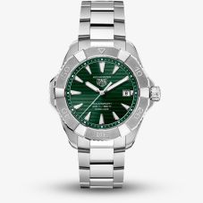 TAG Heuer Mens Aquaracer Professional 200 Solargraph Green Dial Stainless Steel Bracelet Watch WBP1118.BA0047