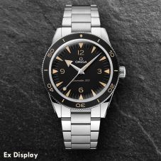Ex-Display OMEGA Mens Seamaster 300 Black Bracelet Watch 234.30.41.21.01.001