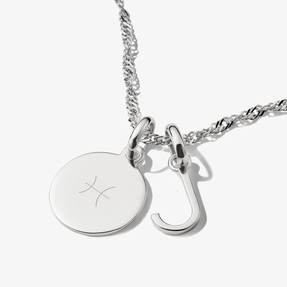Pendentif Charm Lettre J Thomas Sabo - Argent 925 Avec Zircones Blanches - Personnalisable