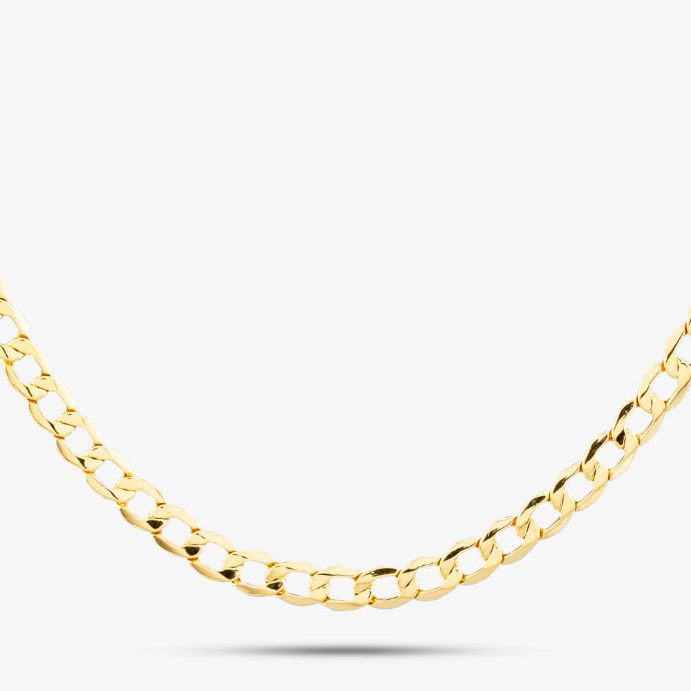 9ct Yellow Gold 22 Inch Curb Chain - thbaker.co.uk
