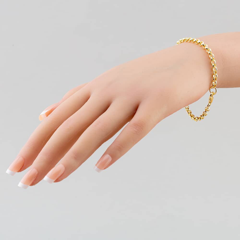 9ct Yellow Gold Round Belcher Chain - thbaker.co.uk