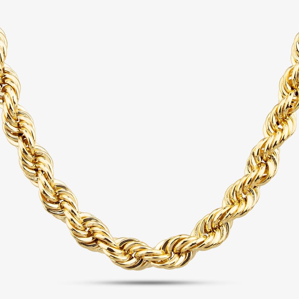 18 Inch Rope 9ct Yellow Gold 18 Inch Rope - thbaker.co.uk