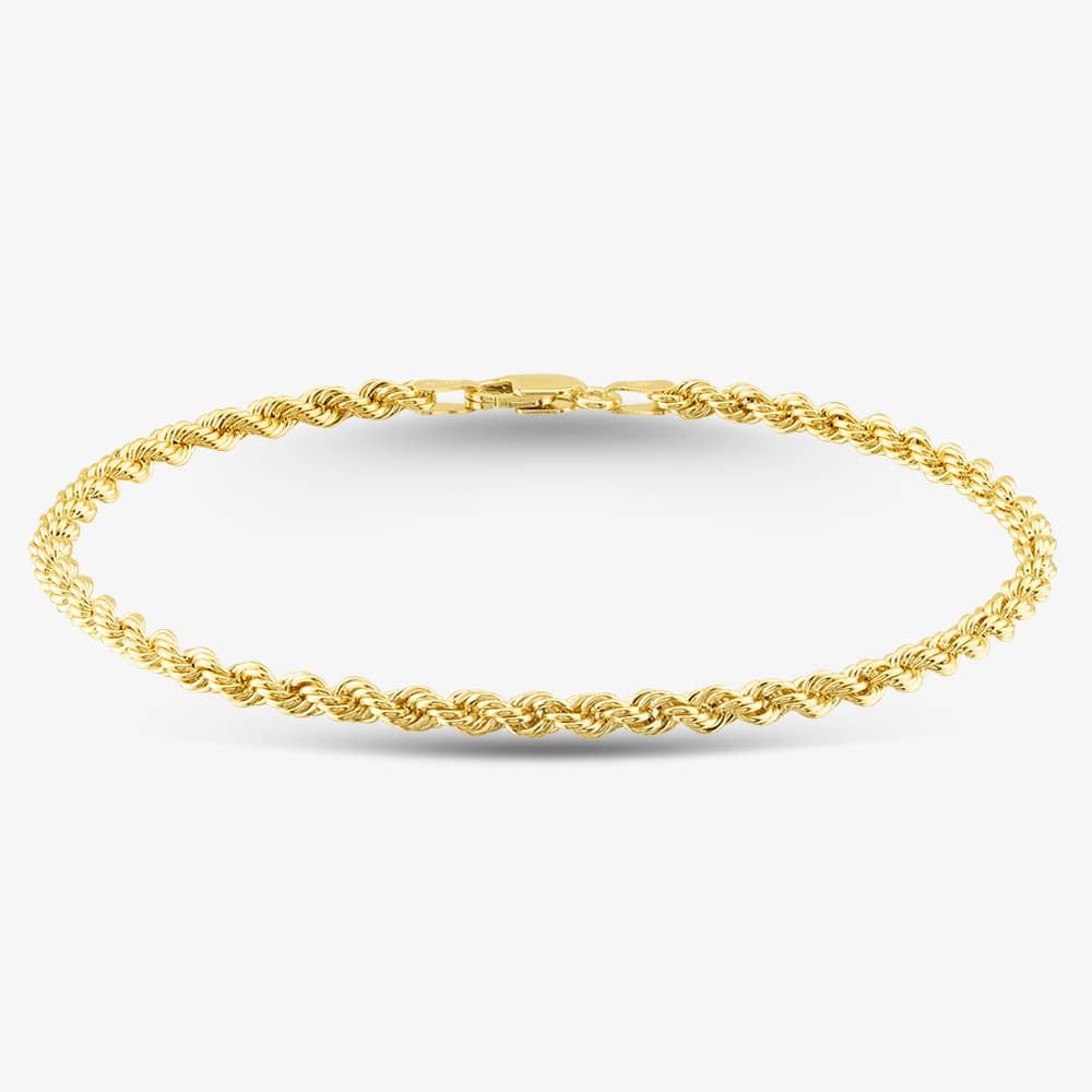 9ct Yellow Gold Rope Chain - thbaker.co.uk