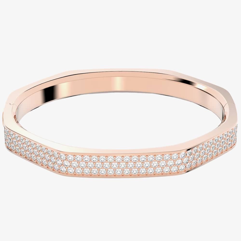 Swarovski 5655626 Dextera Rose Gold Plated Octagon Bangle