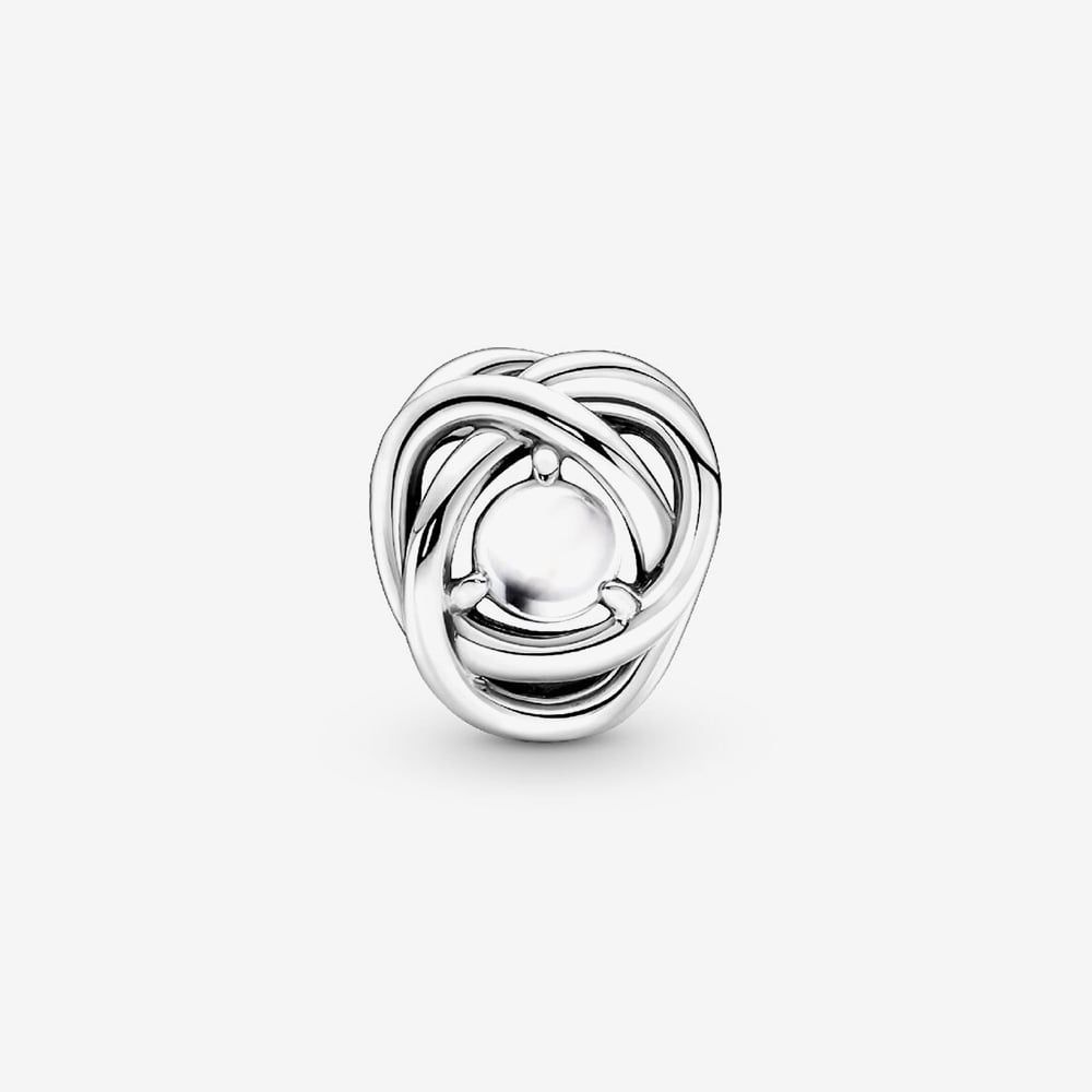 PANDORA 790064C04 Silver June Birthstone Eternity Circle Charm ...