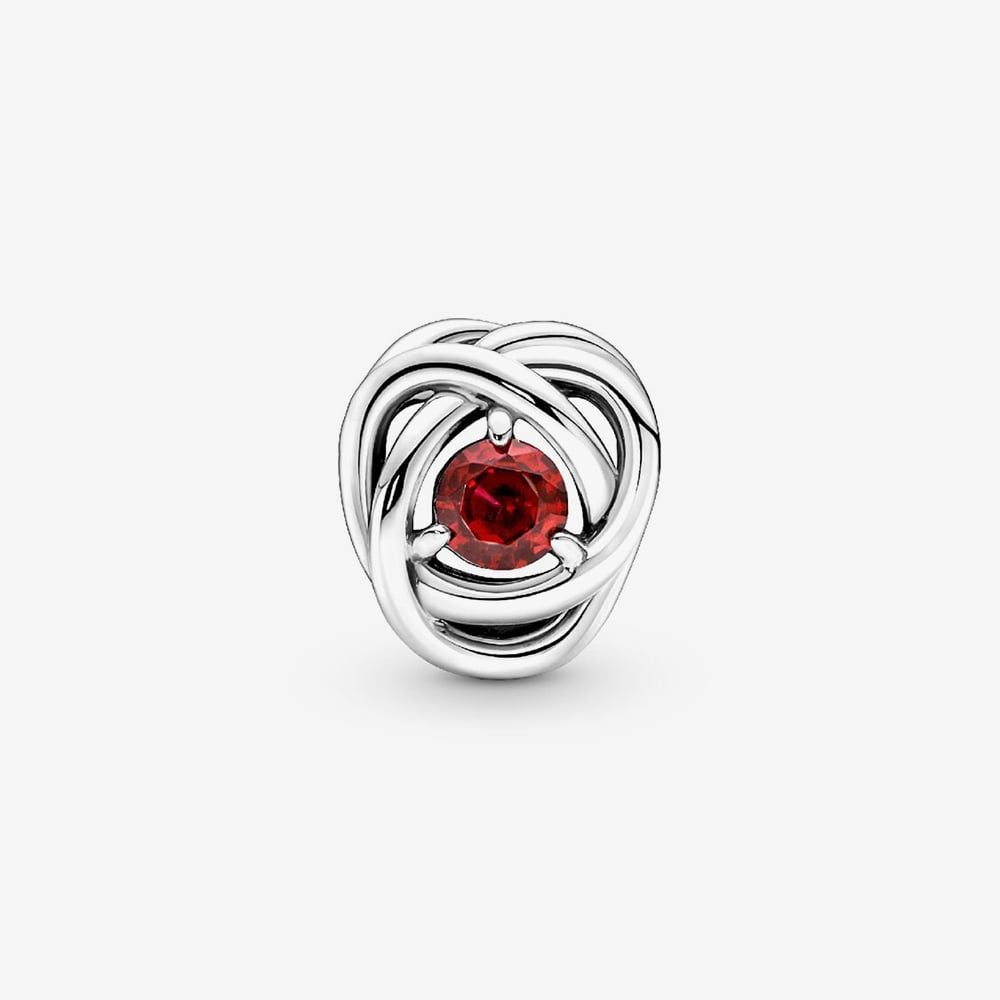 PANDORA 790065C01 Silver July Birthstone Eternity Circle Charm ...