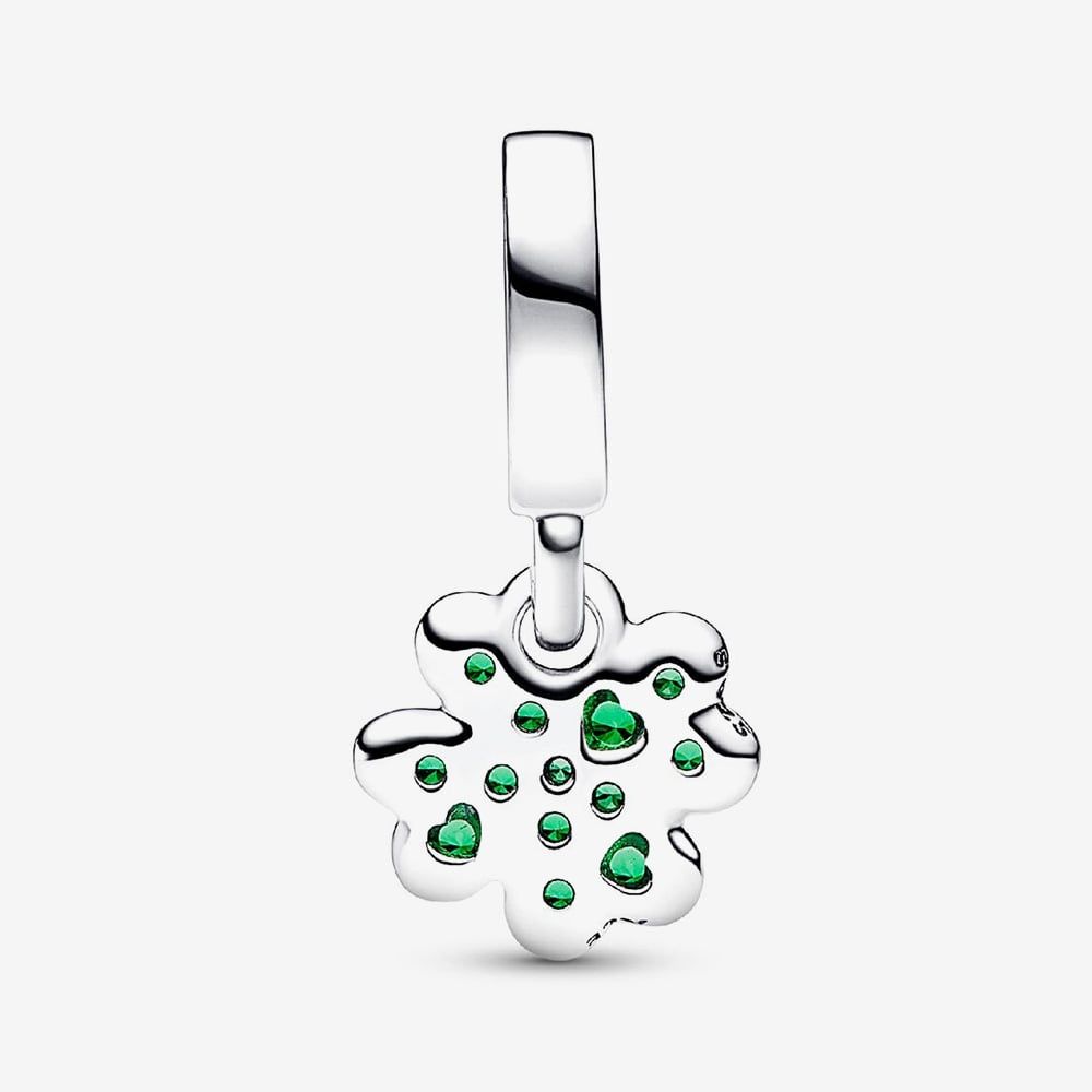 PANDORA 792751C01 Silver Green Crystal Four Leaf Clover Charm - thbaker ...
