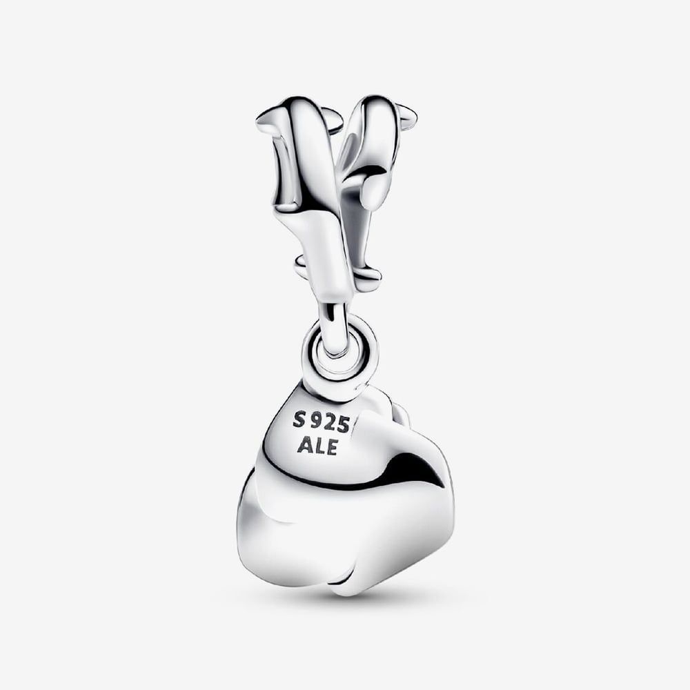 PANDORA 793213C00 Silver Rose In Bloom Dangle Charm - thbaker.co.uk
