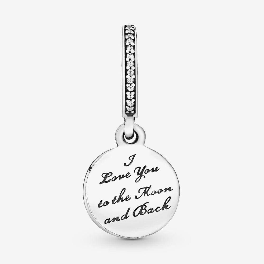 PANDORA 791993CZ Silver Moon Blue Sky Dangle Charm - thbaker.co.uk