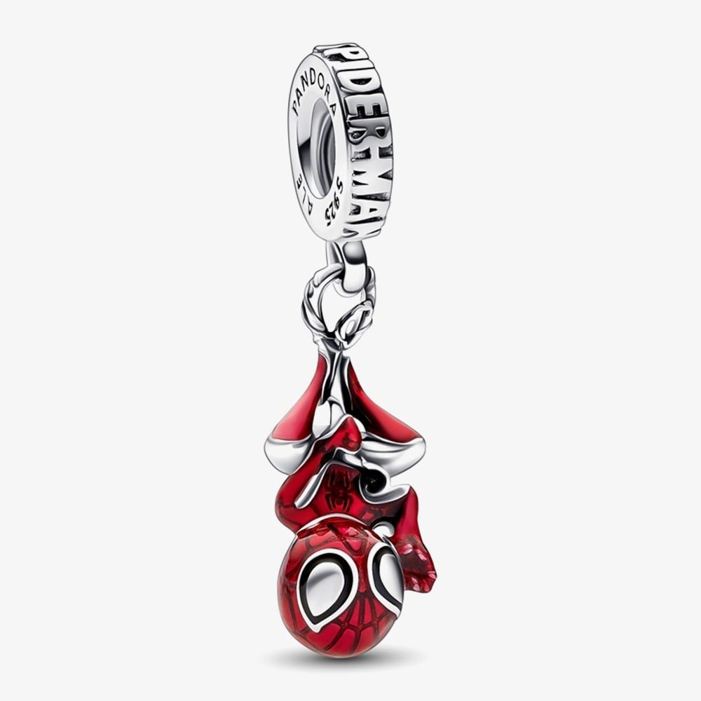 PANDORA 792323C01 Sterling Silver Marvel Hanging Spider-Man Dangle ...