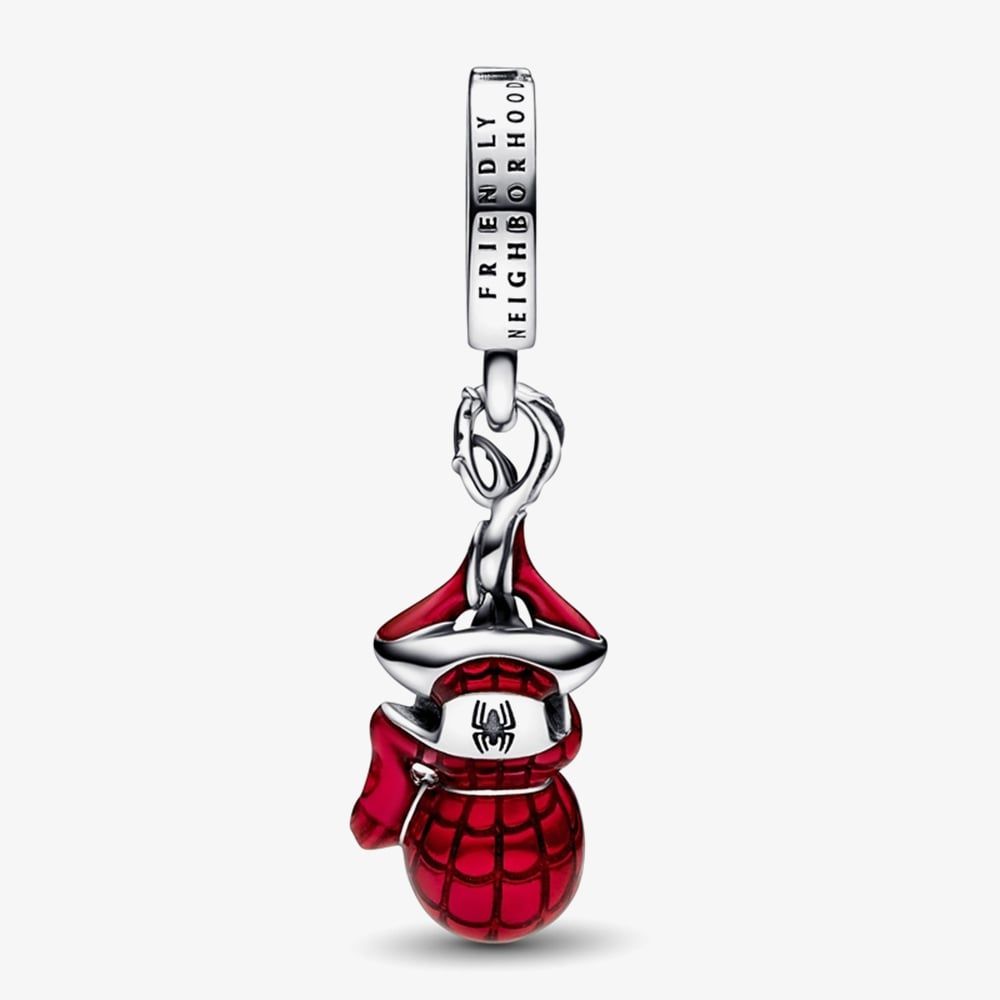 PANDORA 792323C01 Sterling Silver Marvel Hanging Spider-Man Dangle ...