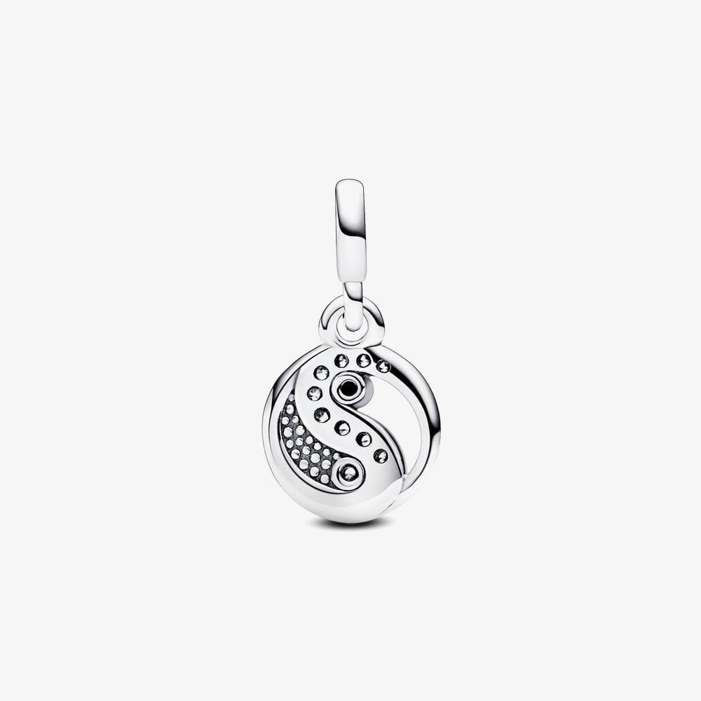 PANDORA 792805C01 Sterling Silver Pandora Me Cubic Zirconia Yin & Yang ...