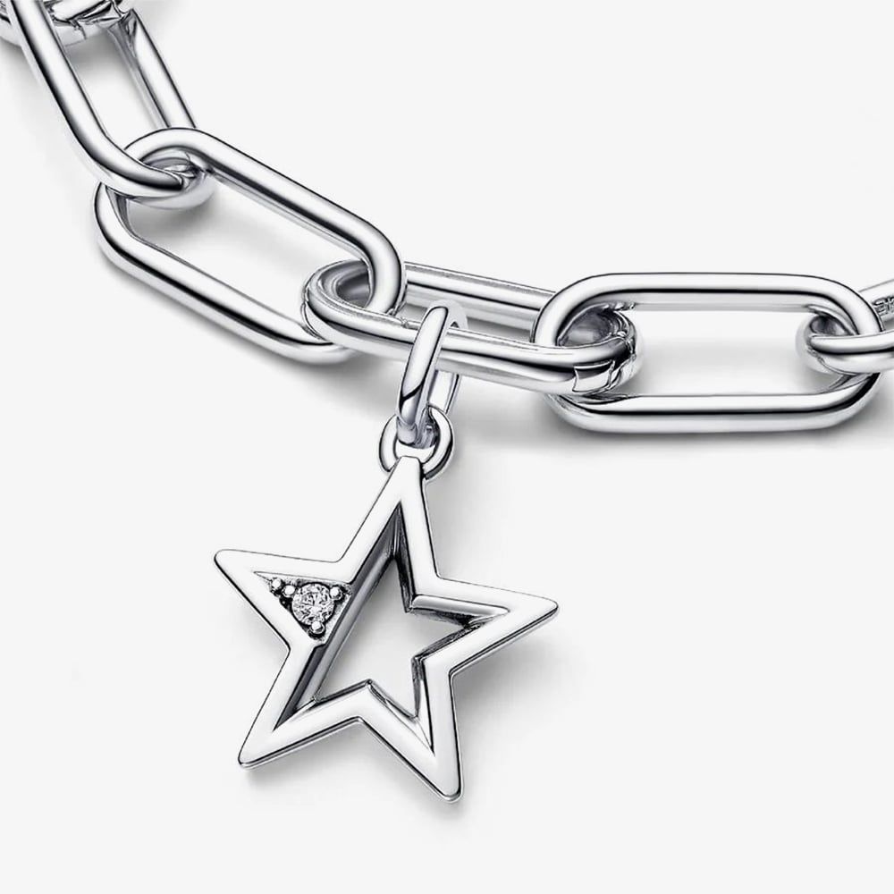 PANDORA 793032C01 Sterling Silver Pandora ME Cubic Zirconia Sparkling ...