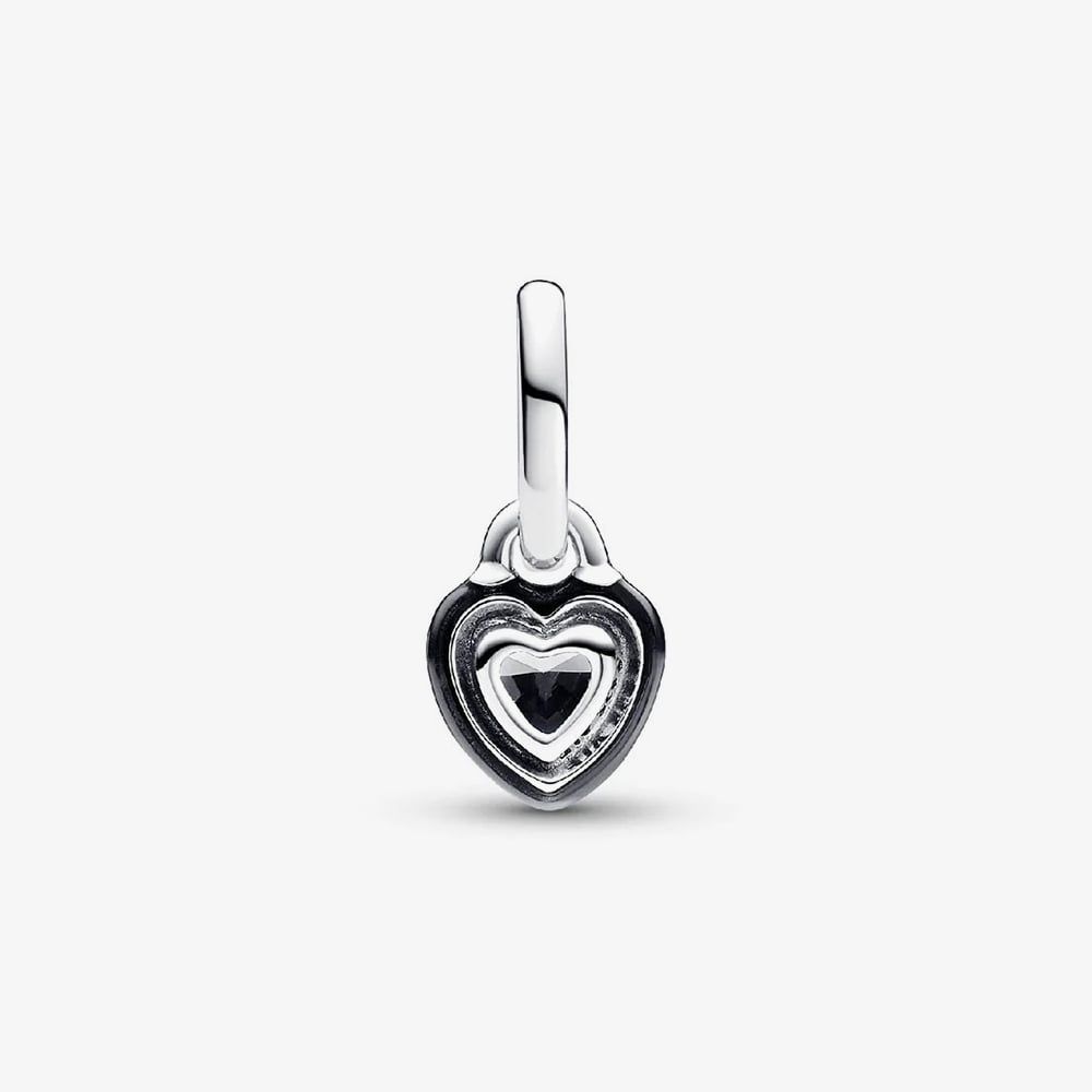 PANDORA 793042C01 Sterling Silver Pandora ME Black Chakra Mini Heart ...
