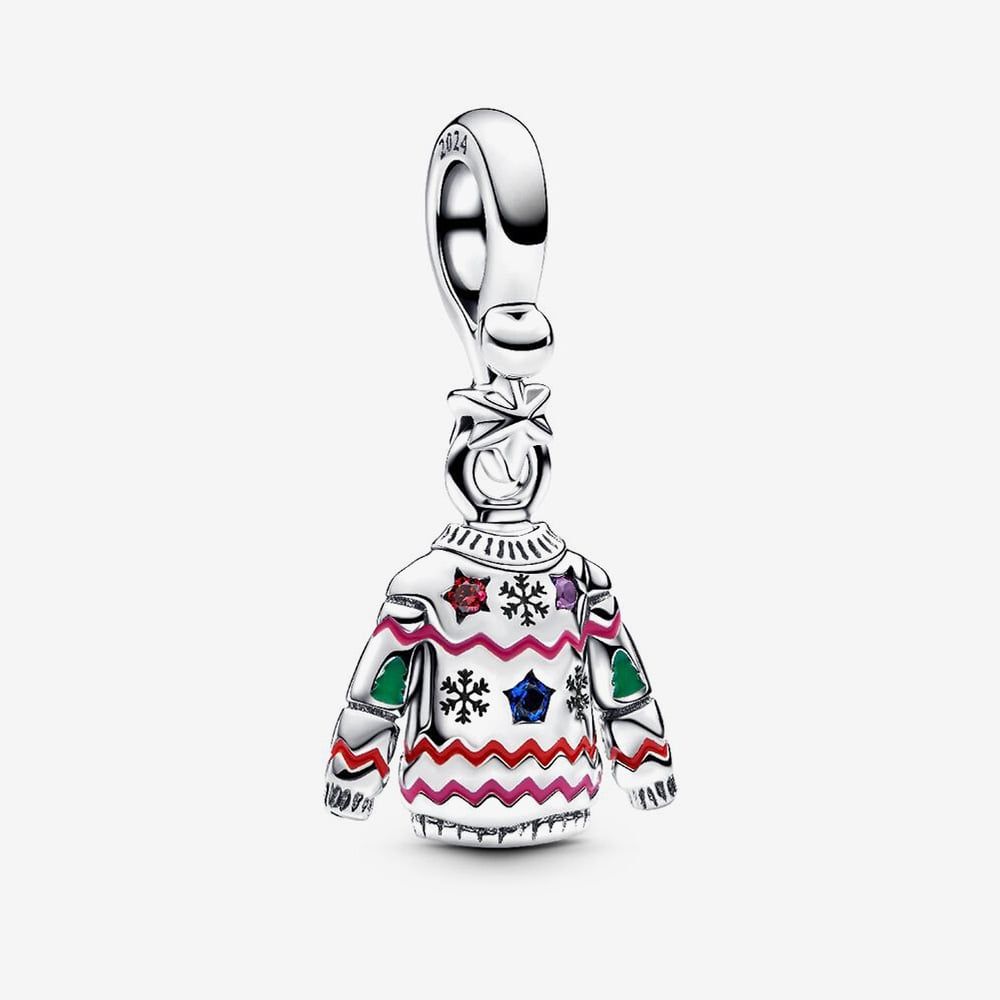 PANDORA 793596C01 Christmas Jumper Dangle Charm - thbaker.co.uk