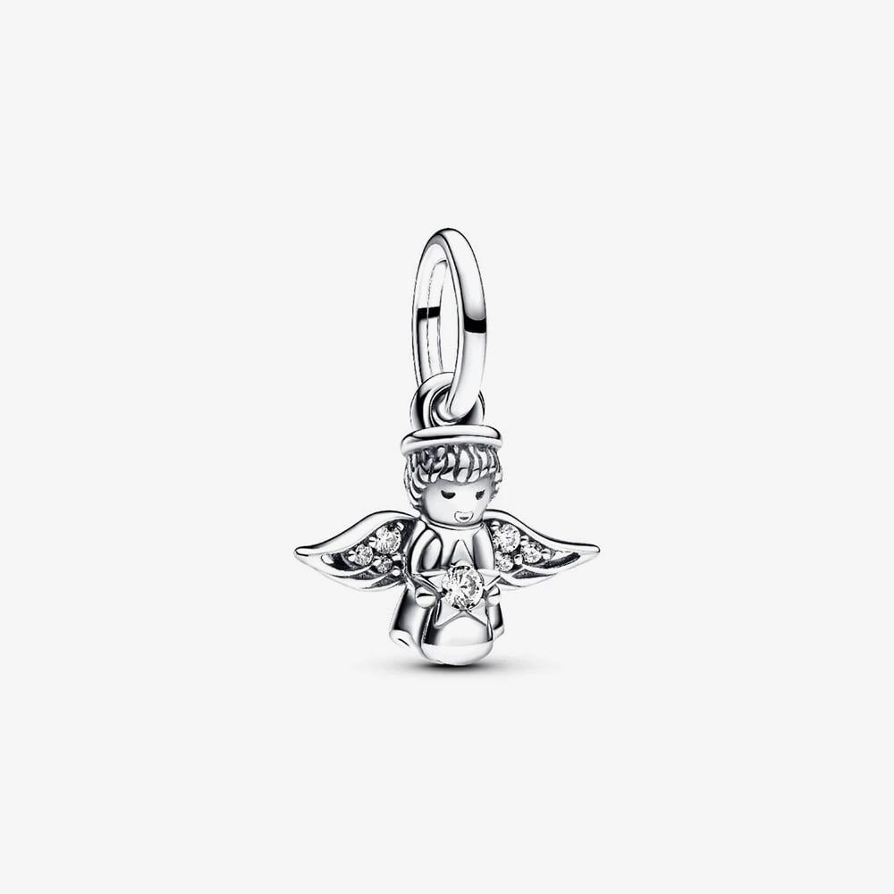 PANDORA 793598C01 Sparkling Angel Dangle Charm - thbaker.co.uk