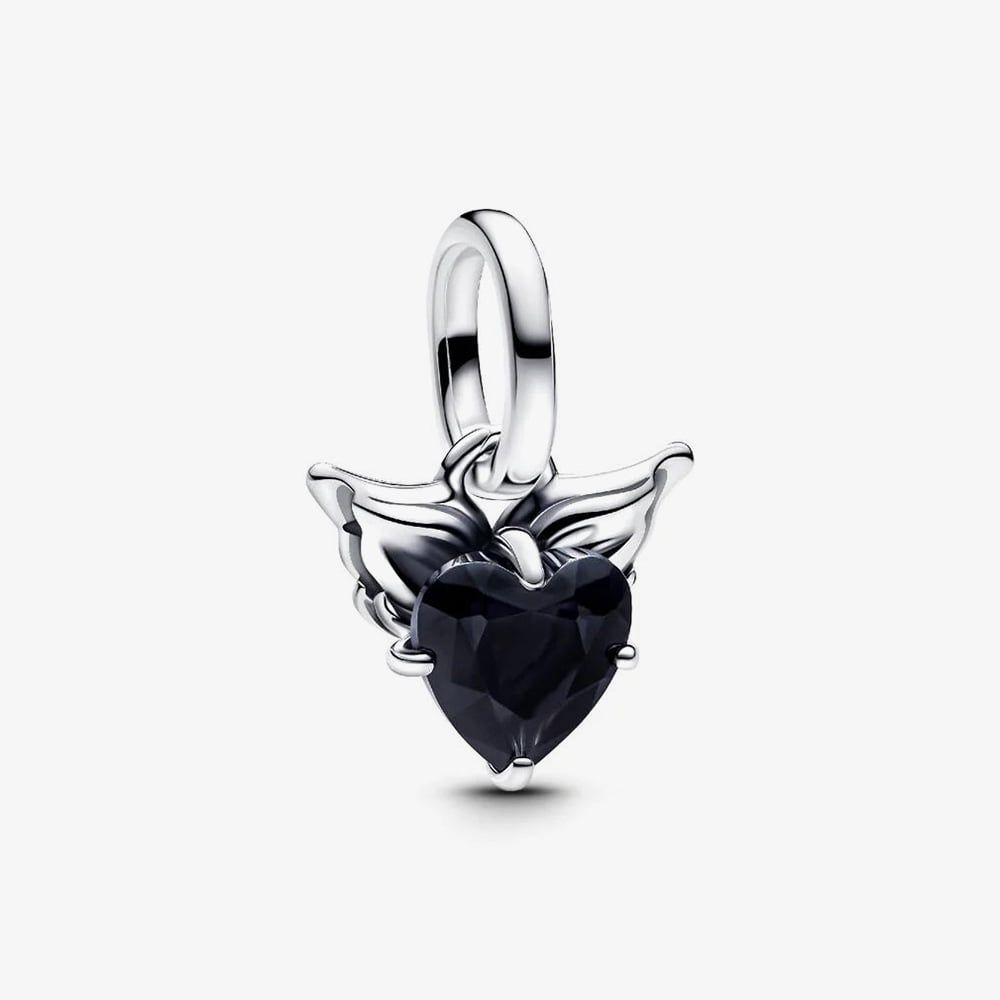 PANDORA 793626C01 Winged Heart Mini Dangle Charm - thbaker.co.uk
