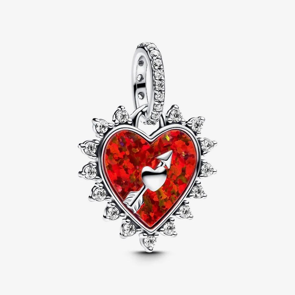 PANDORA 793667C01 Spinnable Arrow Heart Dangle Charm - thbaker.co.uk