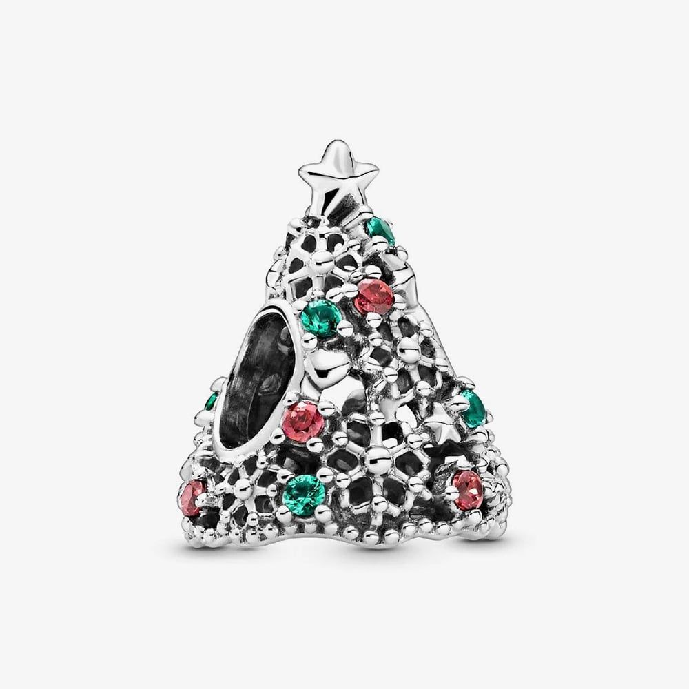 PANDORA 799226C01 Glitter Christmas Tree Charm - thbaker.co.uk