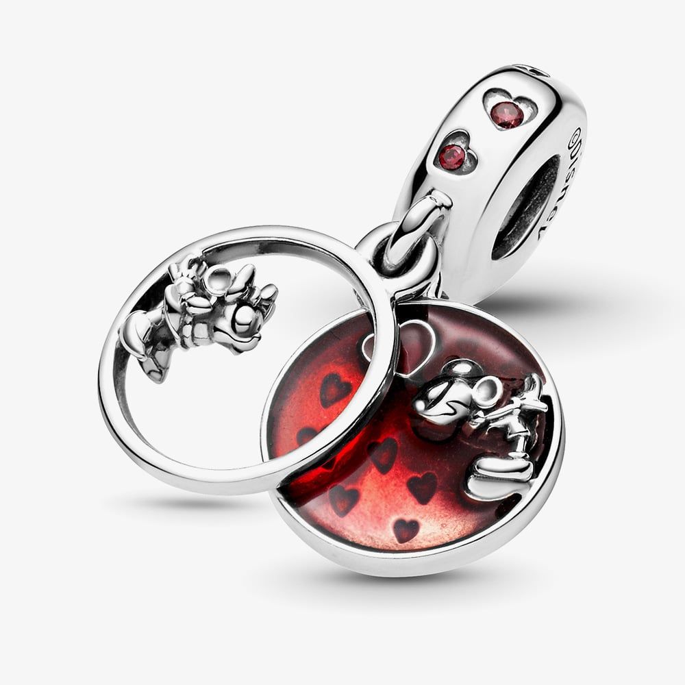 PANDORA 799298C01 Disney Mickey And Minnie Dangle Charm - thbaker.co.uk