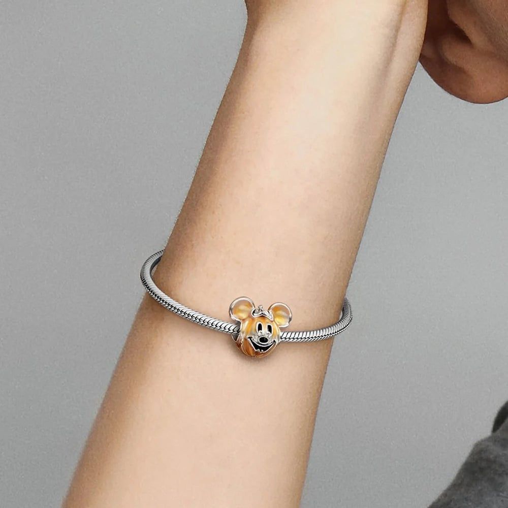 PANDORA 799599C01 Disney Mickey Mouse Pumpkin Charm - thbaker.co.uk