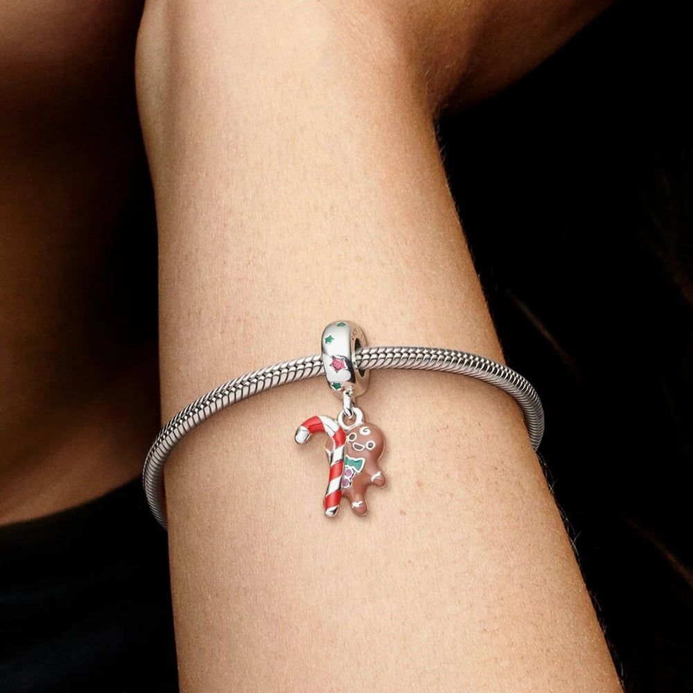 PANDORA 799637C01 Gingerbread Man Dangle Charm - thbaker.co.uk
