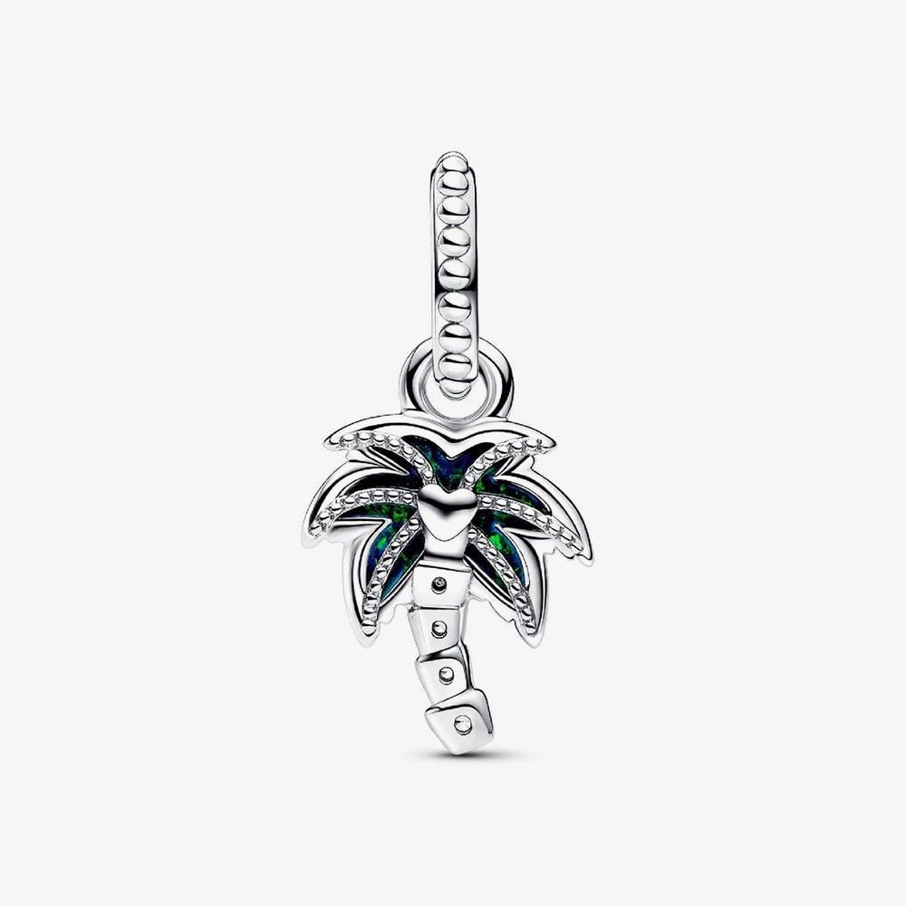 PANDORA 793352C01 Opalescent Green Palm Tree Charm - thbaker.co.uk