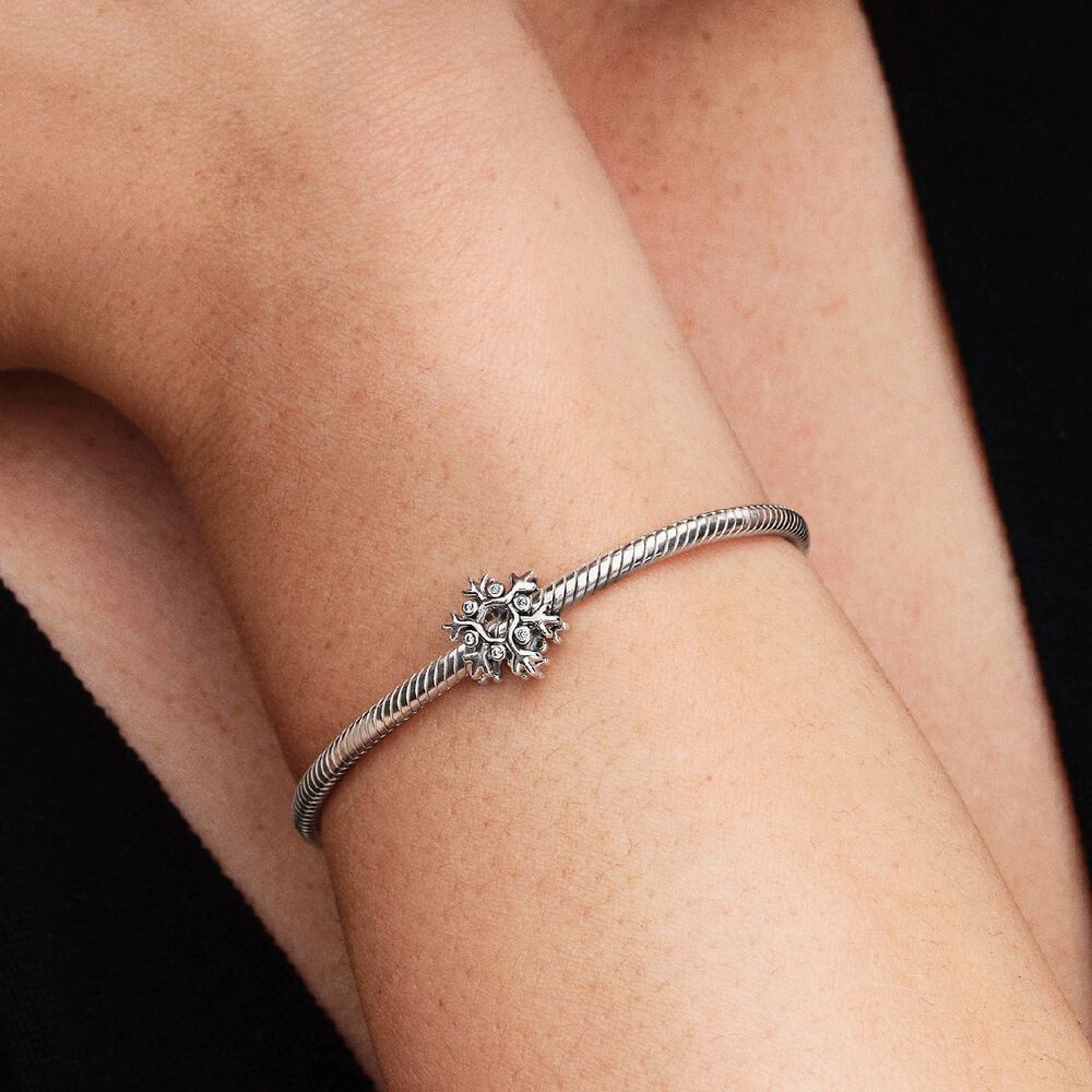 PANDORA 794249C01 Sterling Silver Snowflake Charm - thbaker.co.uk