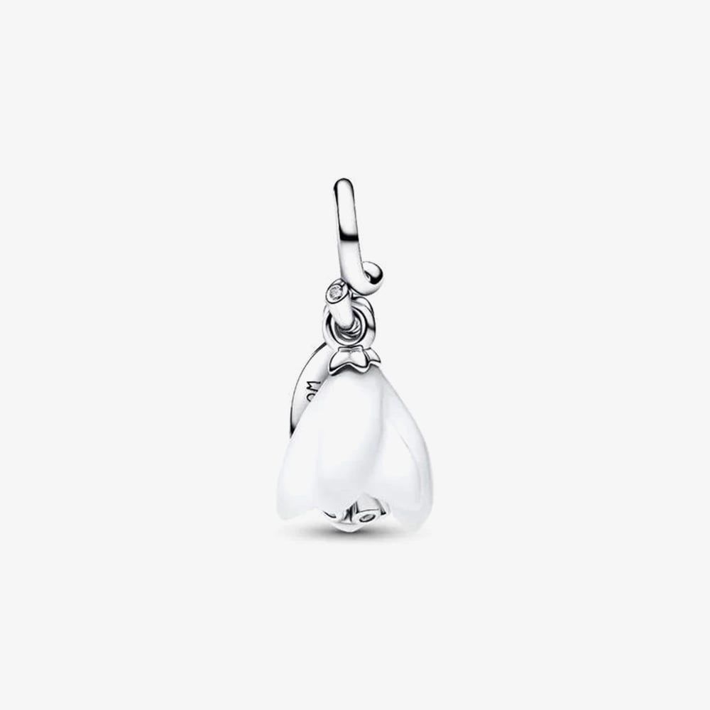 PANDORA 794239C01 Silver Snowdrop Flower Dangle Charm - thbaker.co.uk