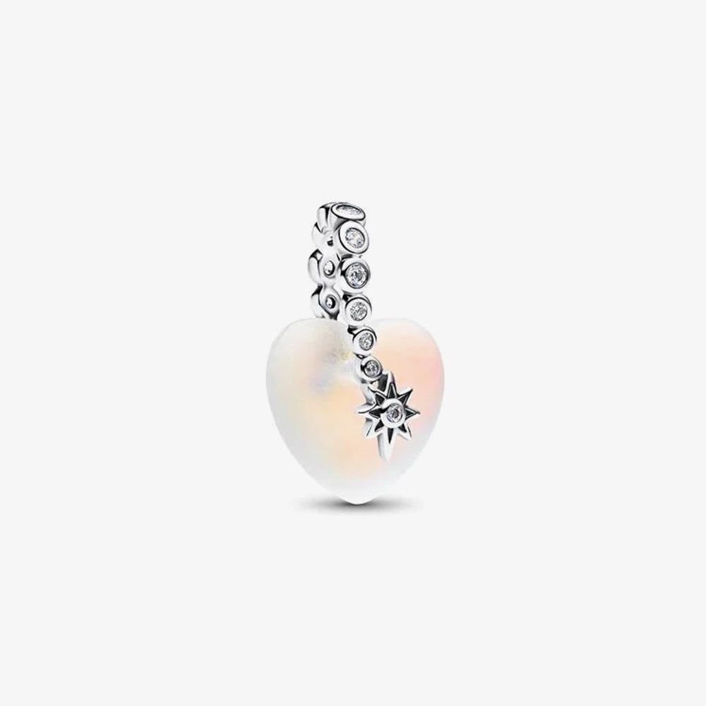 PANDORA 794143C01 Silver Shooting Star & Heart Dangle Charm - thbaker.co.uk