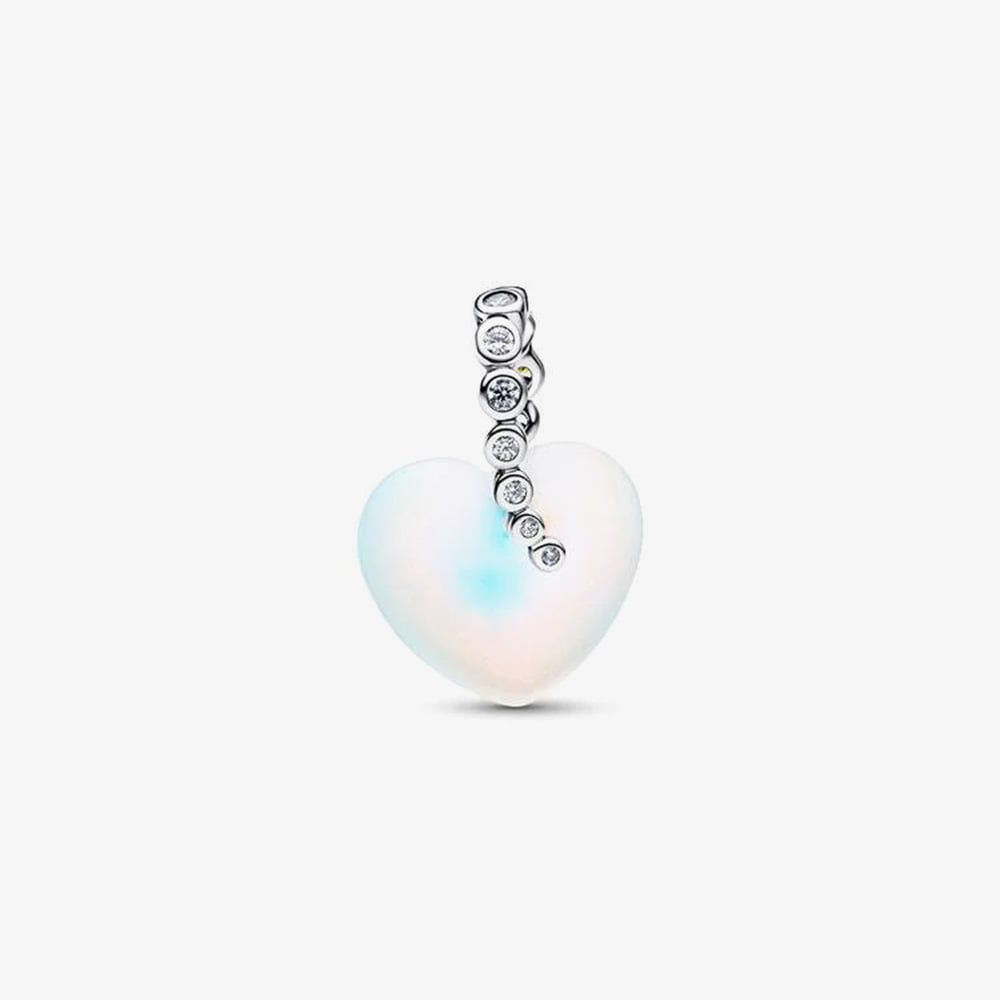 PANDORA 794143C01 Silver Shooting Star & Heart Dangle Charm - thbaker.co.uk