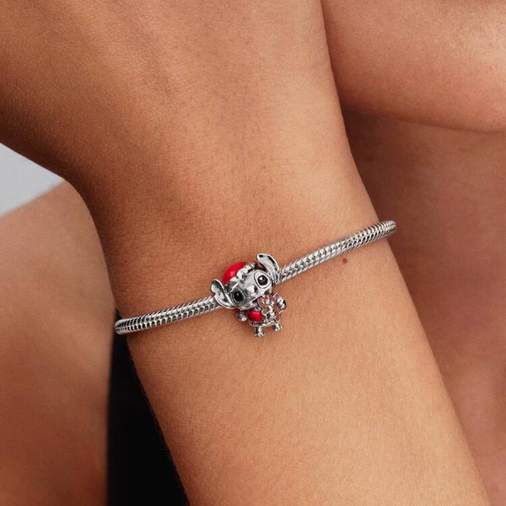 PANDORA 794377C01 Disney Stitch Christmas Charm - thbaker.co.uk