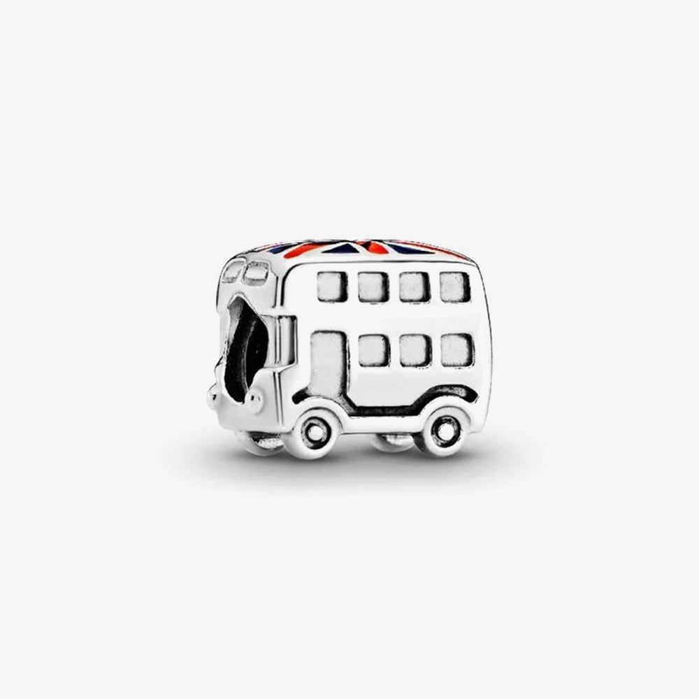 PANDORA 791049ER Silver Union Jack London Bus Charm - thbaker.co.uk